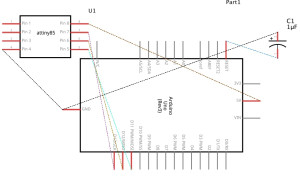 schematic ATtiny 85